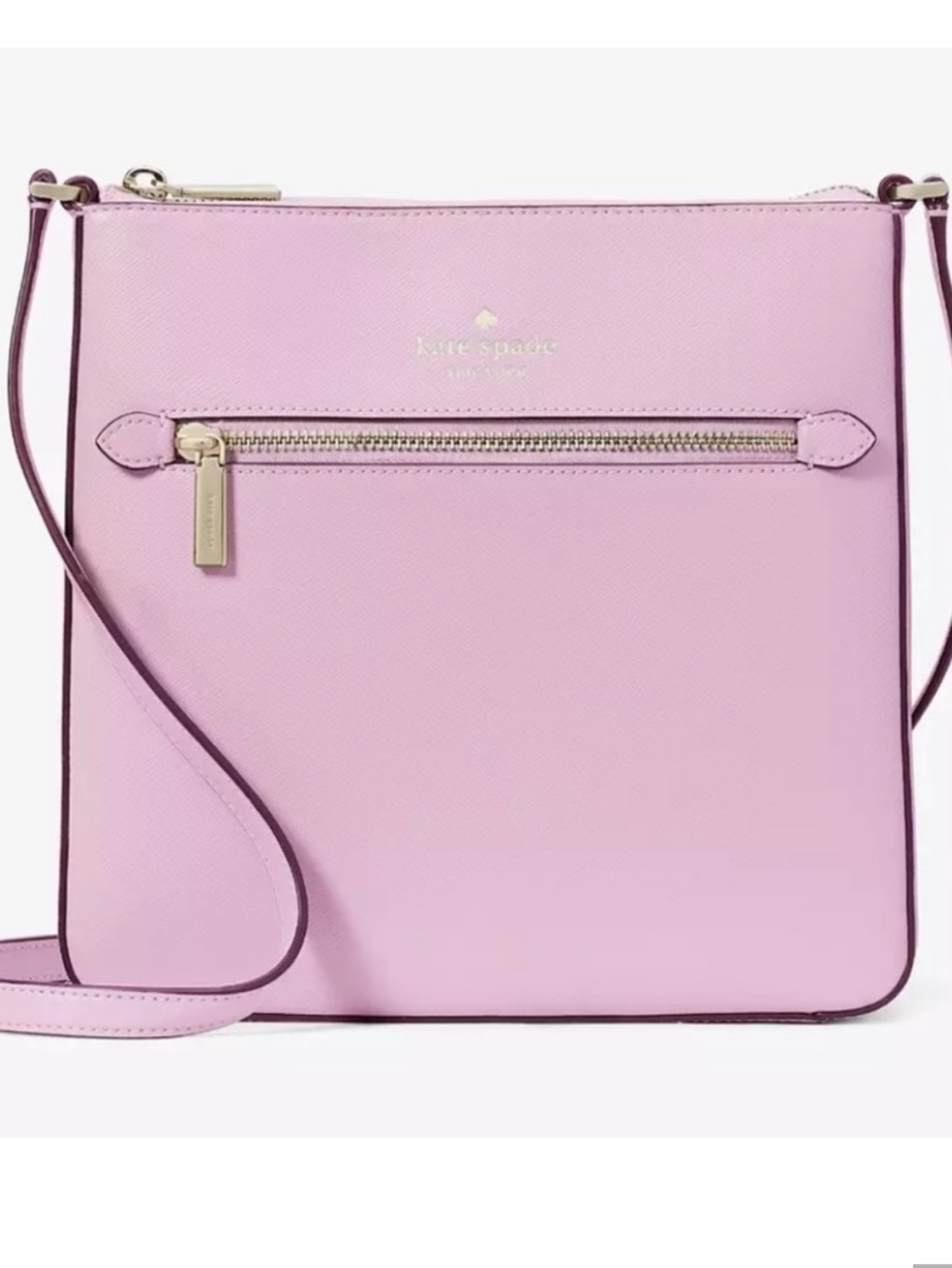 Kate Spade Sadie North South Lavender Saffiano Leather‎ Crossbody Bag